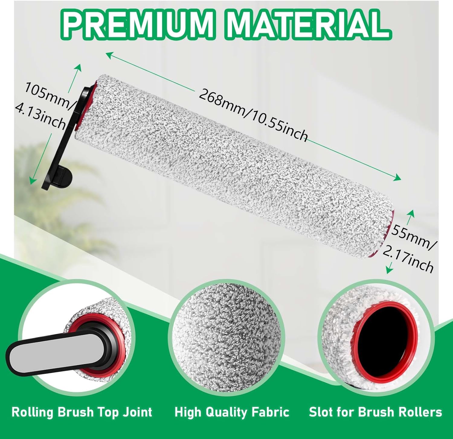 H12 Pro Replacement Brh Rollers and HEPA Filter Kits Compatible with Dreame H12 Pro, H12 Dual, G10 Pro Cordless Wet and Dry Vacuum Cleaner Replacement Parts — image 4