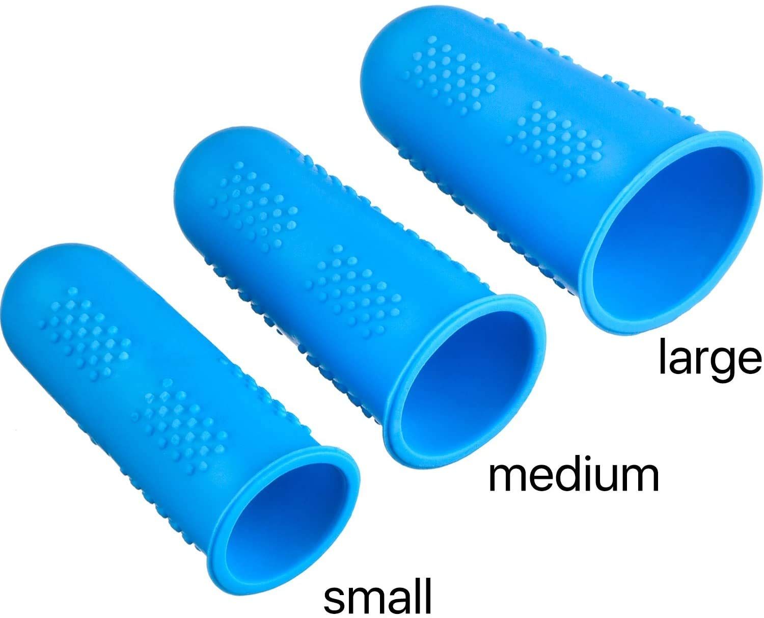 12 Pieces of hot Glue Gun Finger caps, Rubber fingertips, Silicone Finger Protectors, Finger cot caps for Inventory — image 2