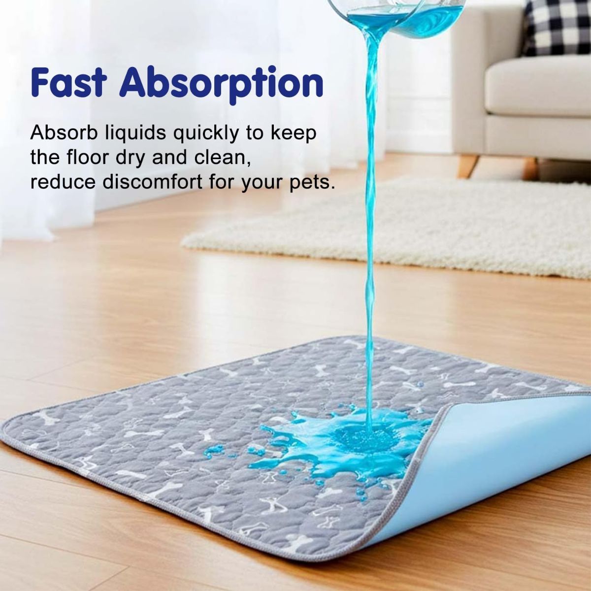 Pee Pads with Pheromones, Elite Pads for Cats, Washable Pee Pads for Dogs, Leak-Proof & Anti-Slip Pet Training Pad for Home & Travel - Brown โ image 2