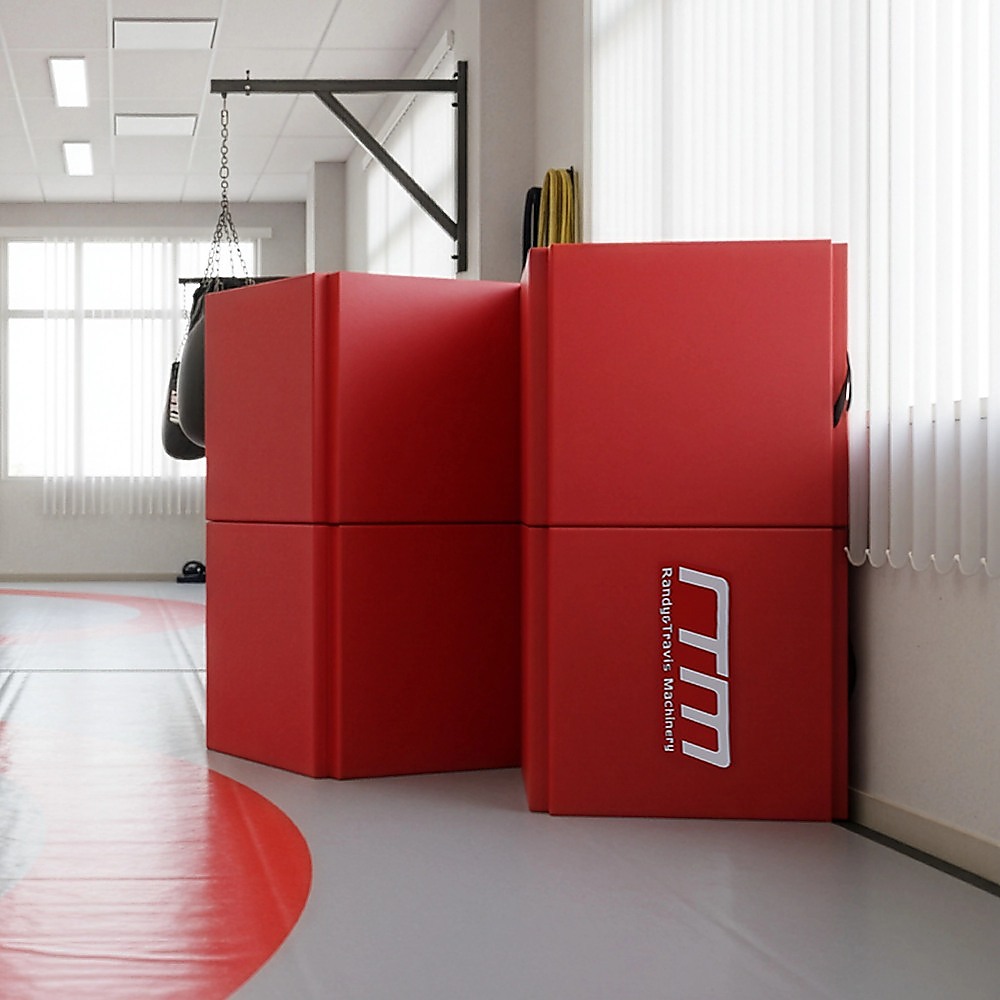 Folding Red Exercise Mat – Gymnastics, Martial Arts, Yoga, Karate & Judo Training — image 5
