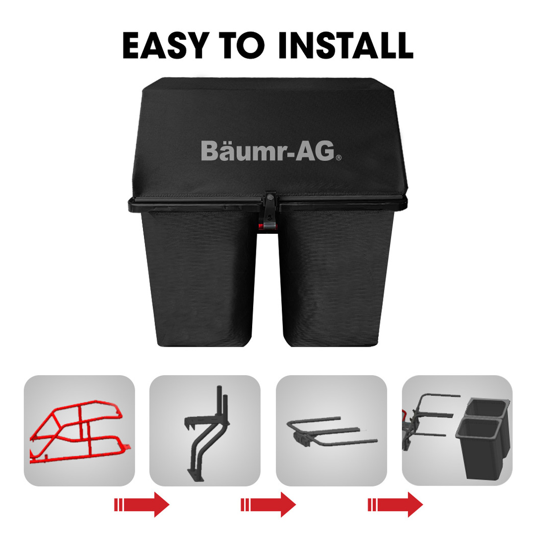 BAUMR-AG 150L Grass Catcher, for 30" 300RX Electric Ride on Lawn Mower โ image 4