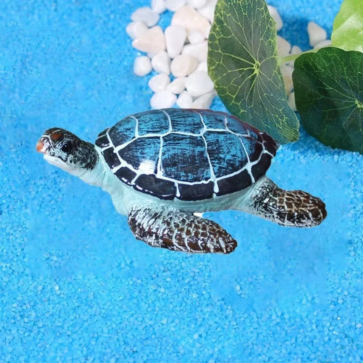 Resin Sea Turtle Aquarium Ornament Underwater Decor for Home and Fish Tank Use — image 4