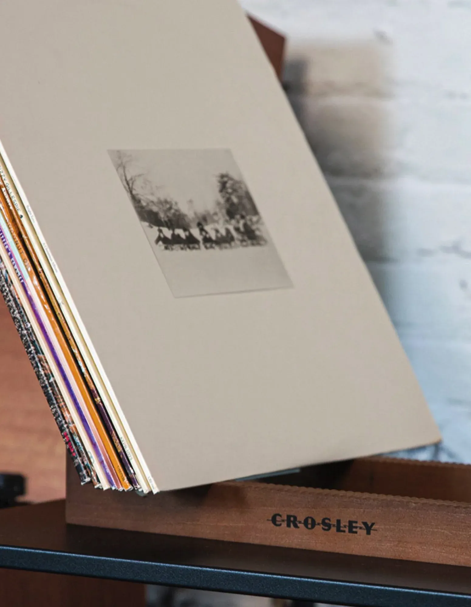 Crosley Voyager Bluetooth Portable Turntable + Bundled Crosley Record Storage Display Stand - Navy โ image 5