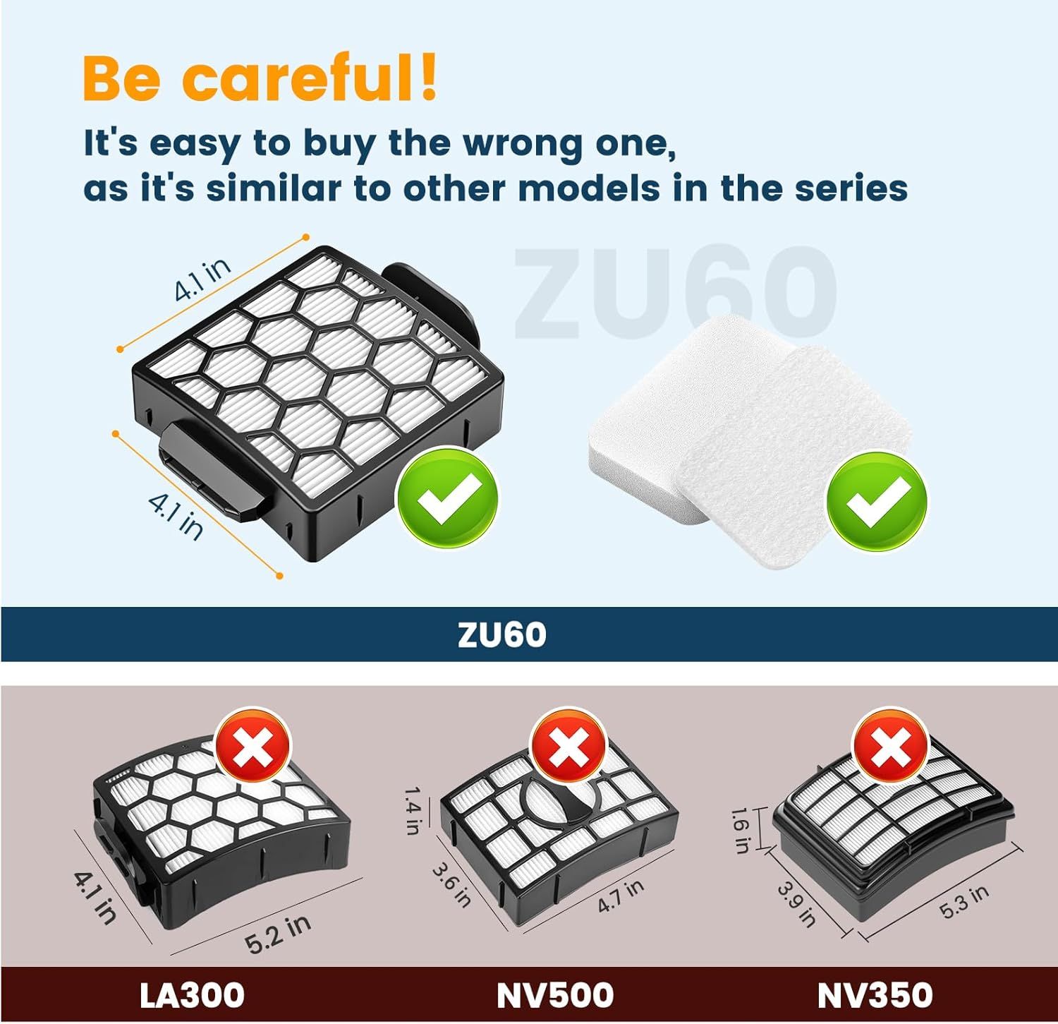 ilters or Shark Navigator Zero-M Sel-Cleaning Brushroll Pet Pro Upright Vacuum ZU60 ZU62 ZU62C NV251,NV255, Replacement Parts #1238T60&1239T60 — image 5