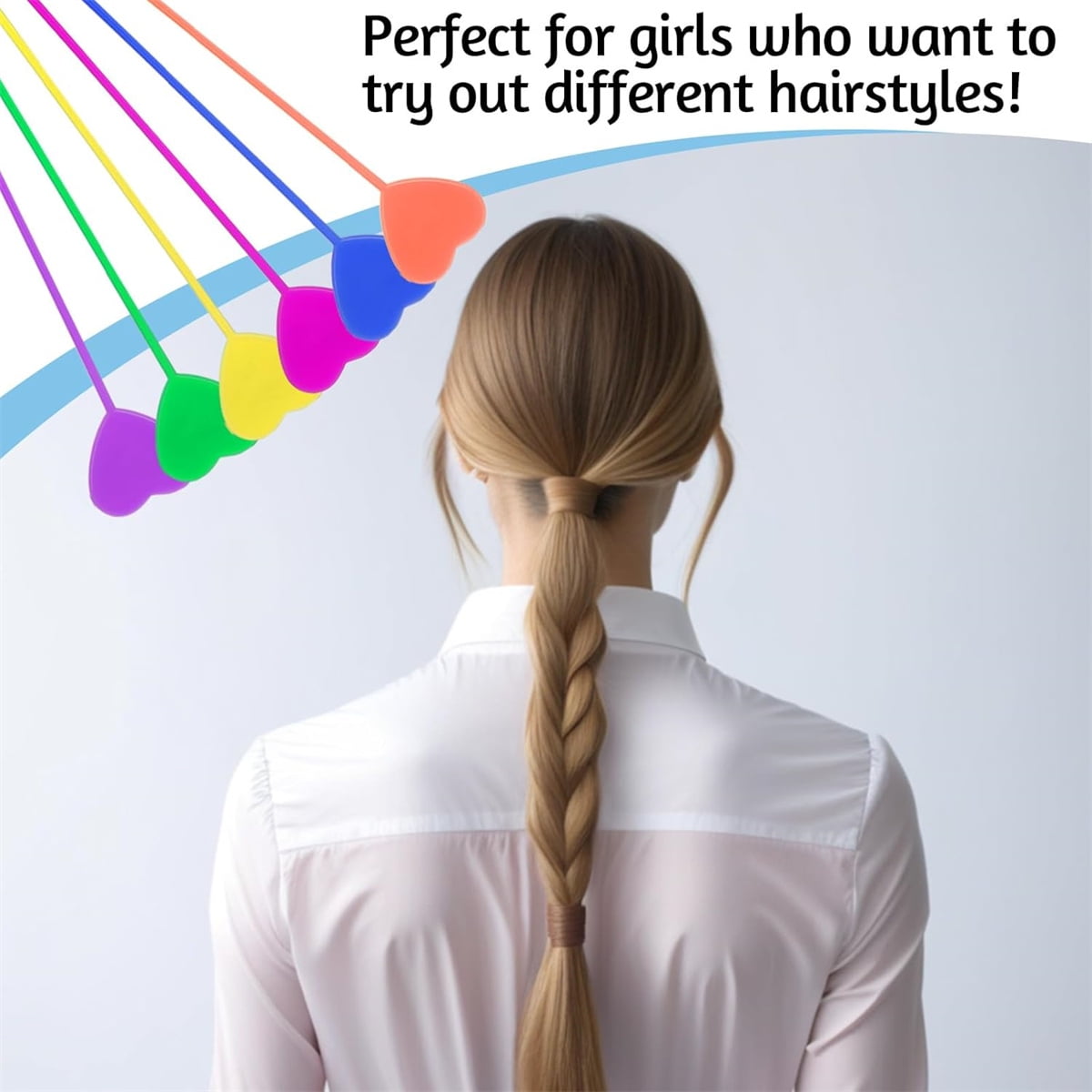 20Pcs Quick Beader for Loading,Quick Hair Beader Tool,Plastic Ponytail Maker,Elastic Hair Braiding Set,Automatic Threader Braid Loop for Women Plait Styling — image 3