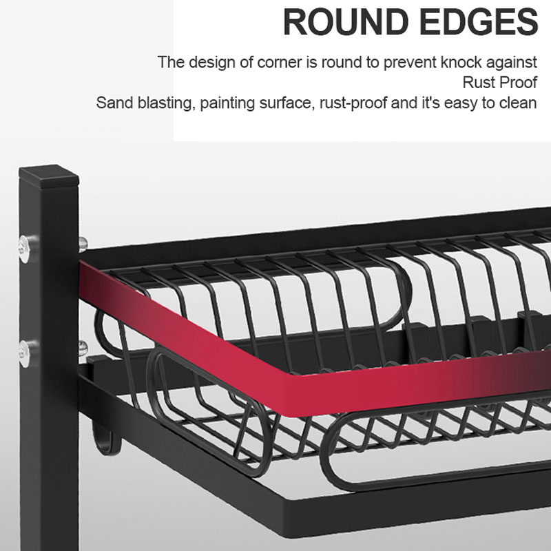 65cm 3 tier Over Single Sink Dish Drying Rack Drainer Kitchen Cutlery Holder Storage Organizer โ image 4