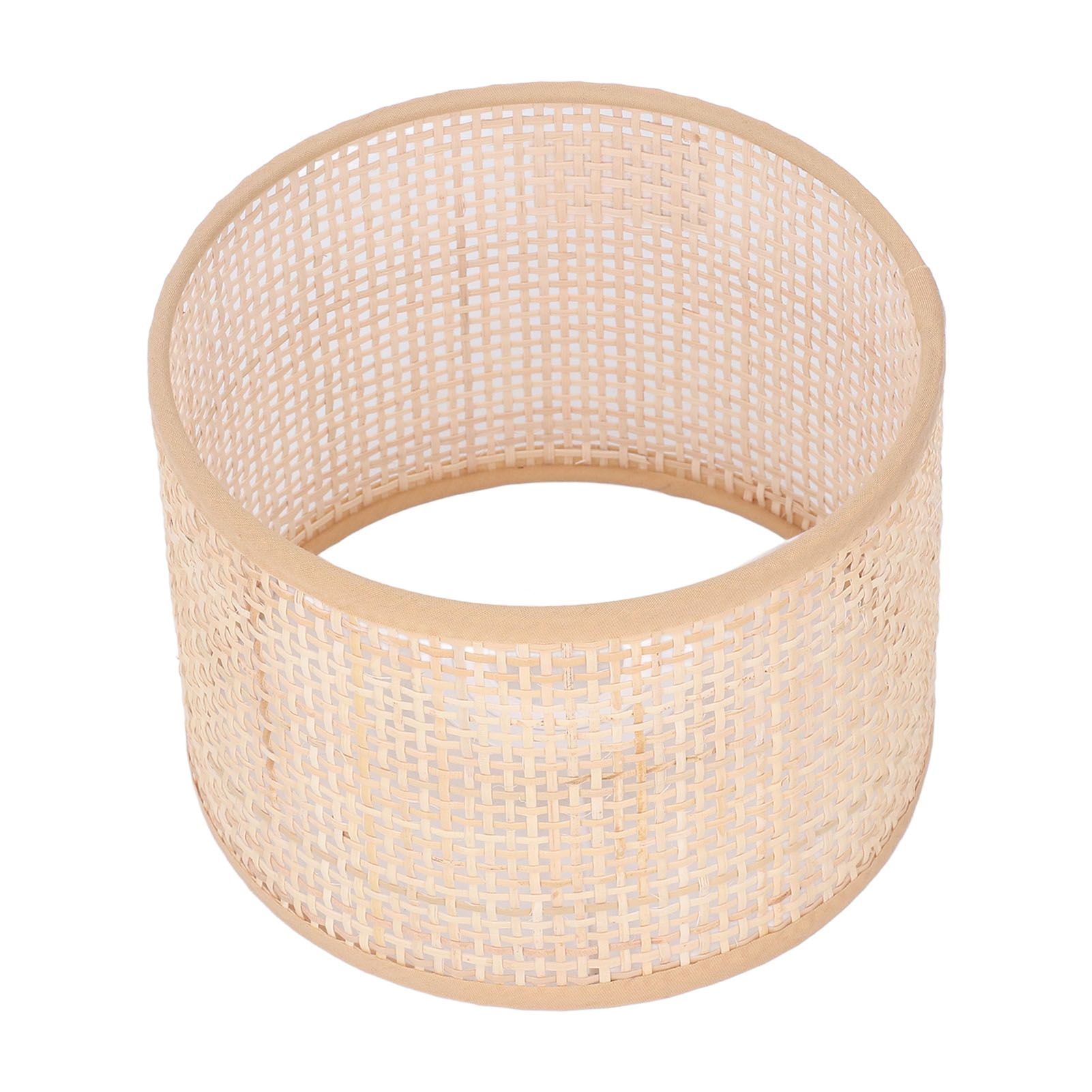 Rattan Lamp Shade Replacement Woven Basket Chandelier Vintage Hanging Table Floor Light Cover E27 E14 โ image 3