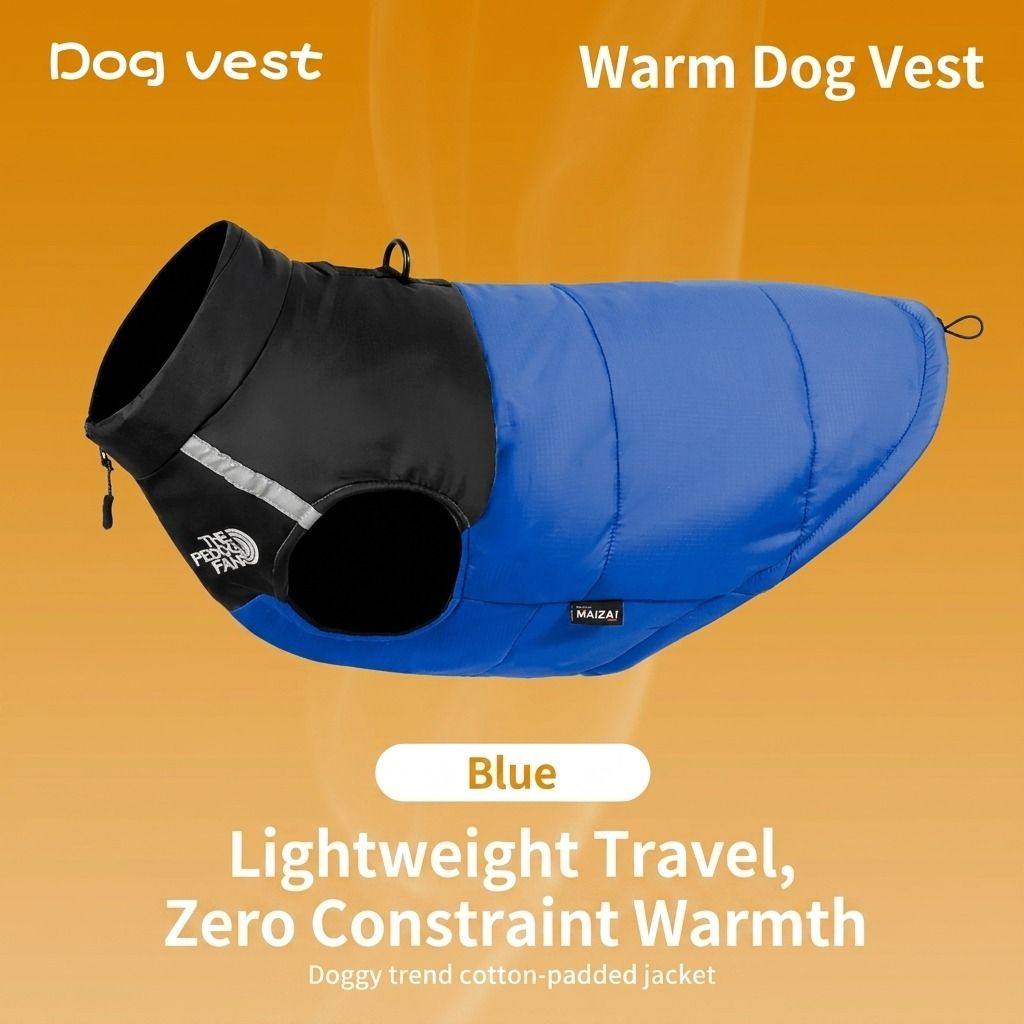 Keep Your Pup Cozy and Visible This Winter – Waterproof, Insulated Dog Coat with Reflective Strips, Front Zipper, D-Ring Leash Attachment, and Adjustable Fit — image 6