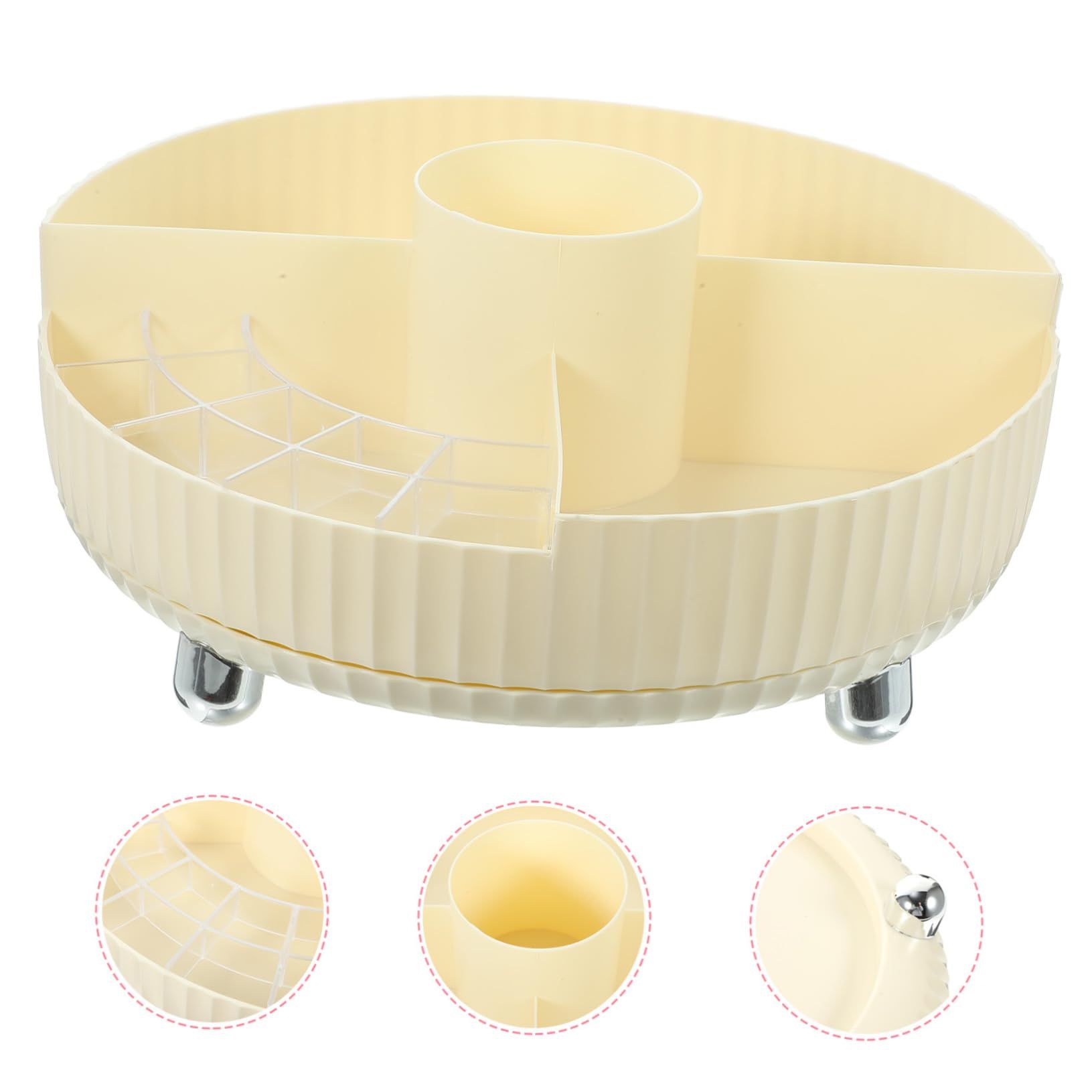 Rotating Makeup Organizer Rotating Seasoning Holder Skincare Organizers and Storage Kitchen Skincare Holder Turntable Rotating — image 3