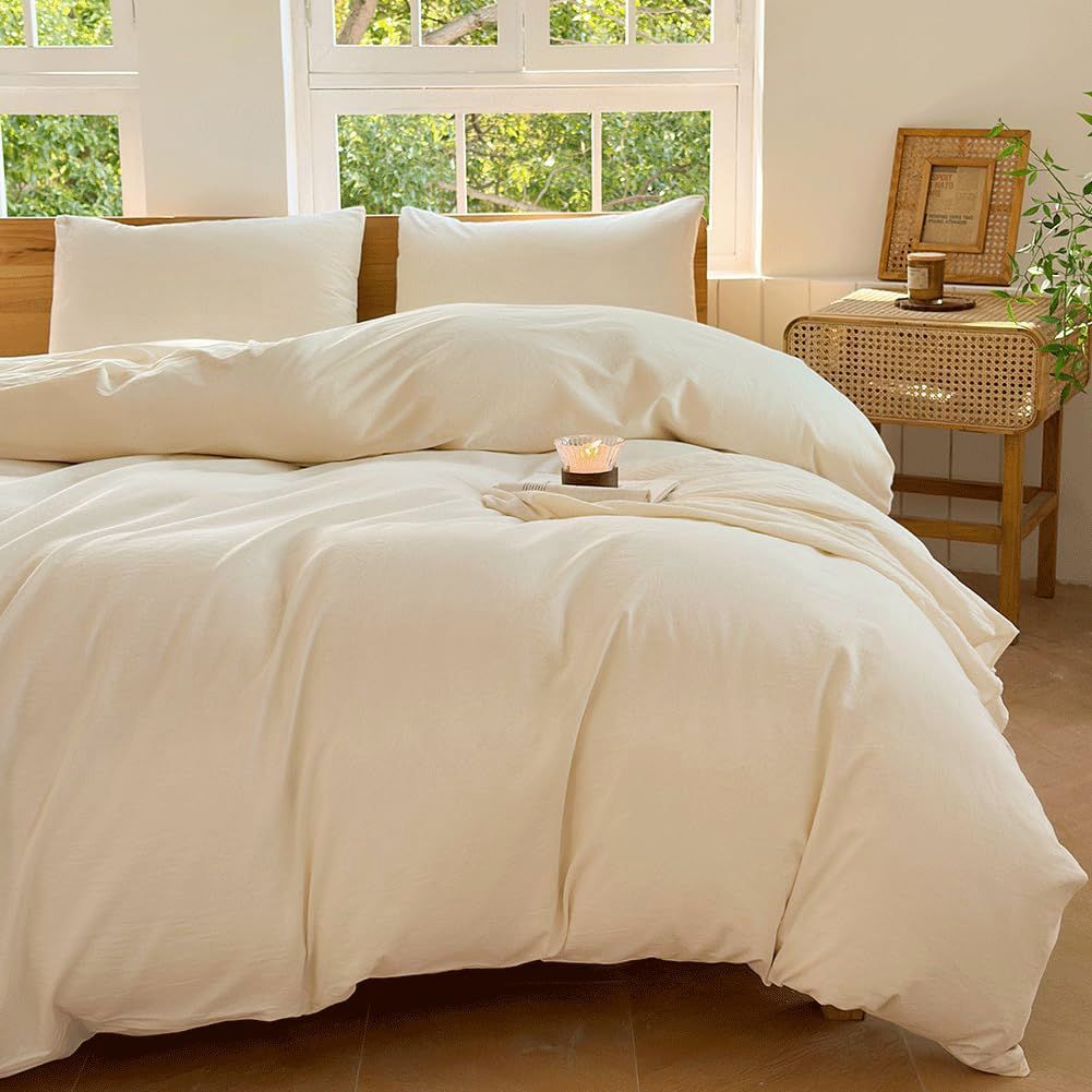 Hotel Soft Microfiber Duvet Cover Set-2000TC Quilt Cover Set & Pillowcases -1 Donna Cover Zipper Closure & 1 x Pillowcases-Breathable Bedding - Wrinkle, Fade — image 3