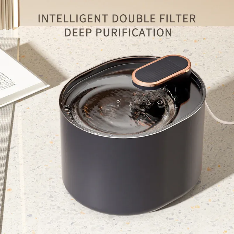 Automatic Cat Water Fountain USB Water Feeder Bowl with 6 Filter Cartridges, Berlin Blue, Quiet Edition โ image 2
