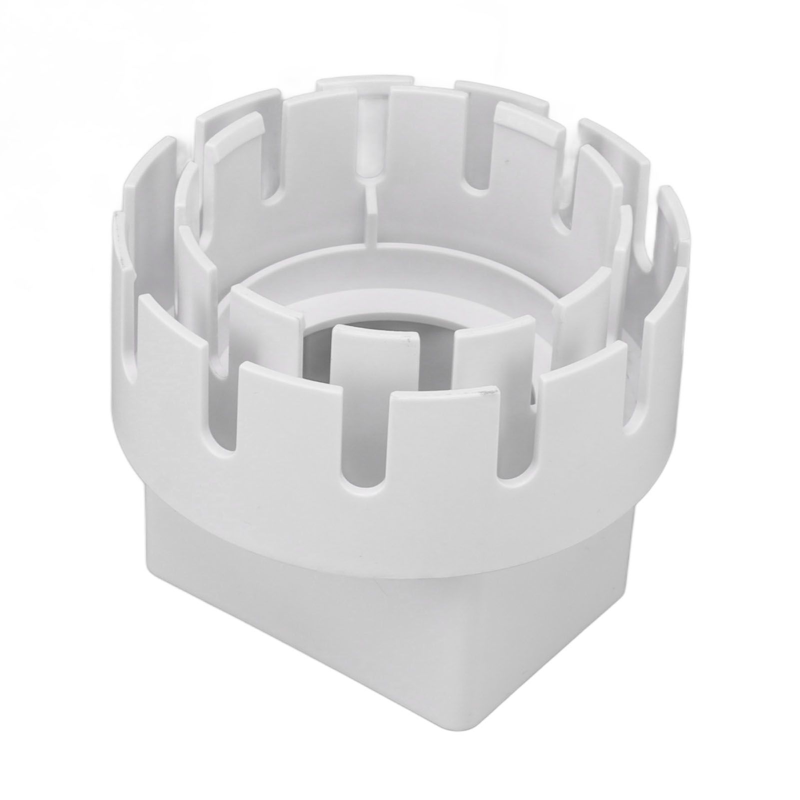 Downspout Adapter Plastic Drain Adapter Replacement Downpipe Converter Connector with Screws White L 3x4in โ image 5