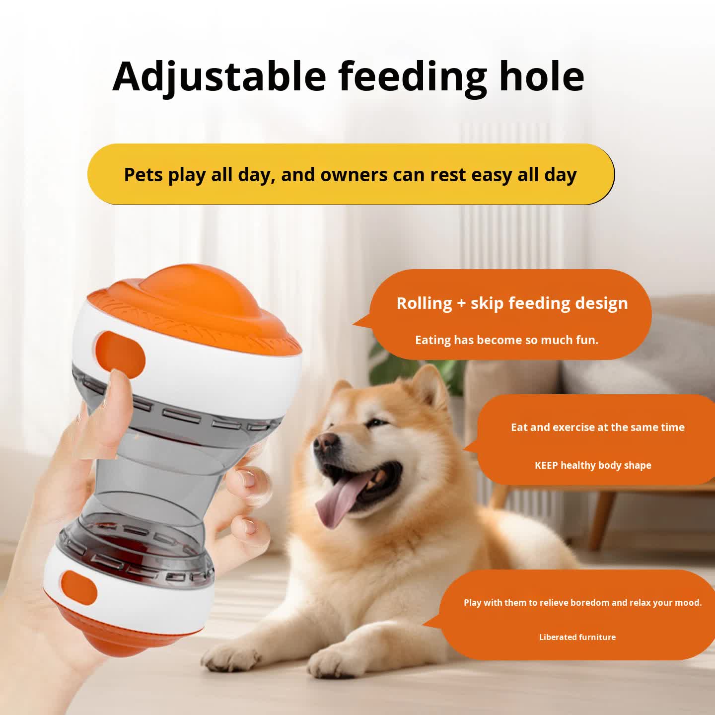2-Pack Blue Interactive Feeder Toy for Dogs and Cats with Slow Feeding Design, Durable ABS Material – Ideal for Mental Stimulation and Healthy Eating Habits — image 2