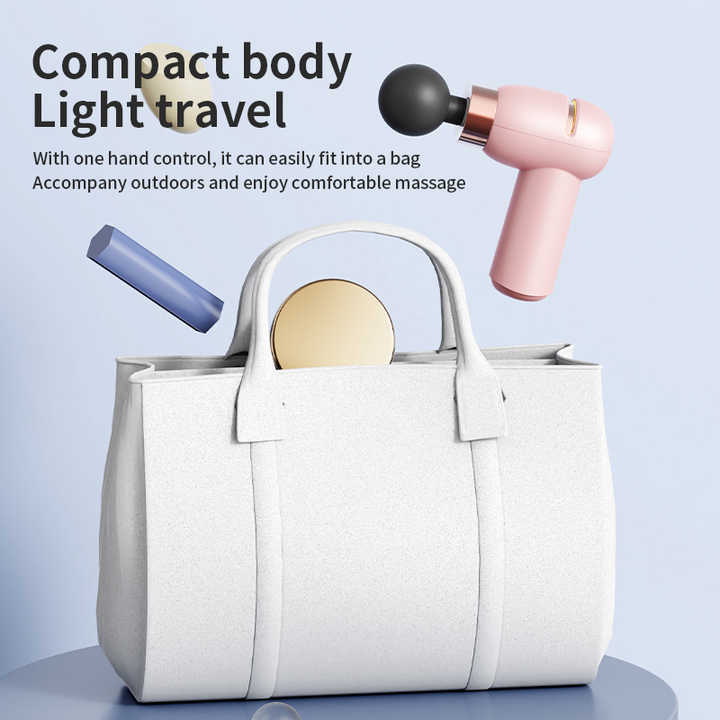 LC-005-Purple Portable Mini Massage Gun - Quiet Muscle Massager with 6 Speeds โ image 2
