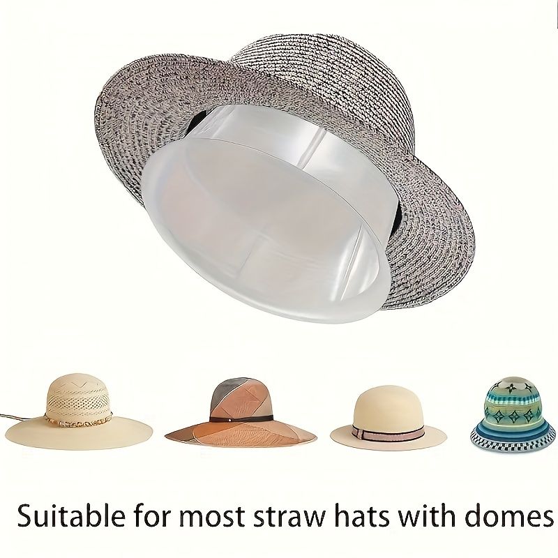 5pcs Hat Support Stand, PVC Hat Display Rack, Prevents Hat Deformation, Hat Storage & Shaping Protector for Top Hats, Straw Hats, Sun Hats, Bucket Hats β image 3