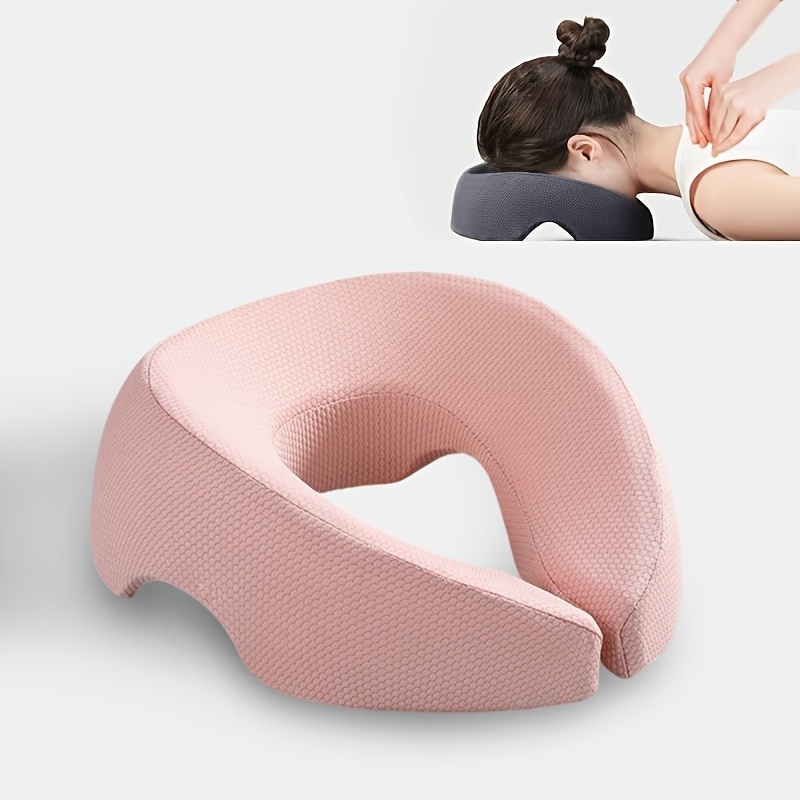 PINK Soft O-shaped/U-shaped Face Pillow for Beauty Salons/Spa Massage, Ergonomic Face Pillow, Multi-functional Suitable for Adult Facial Care and Relaxation