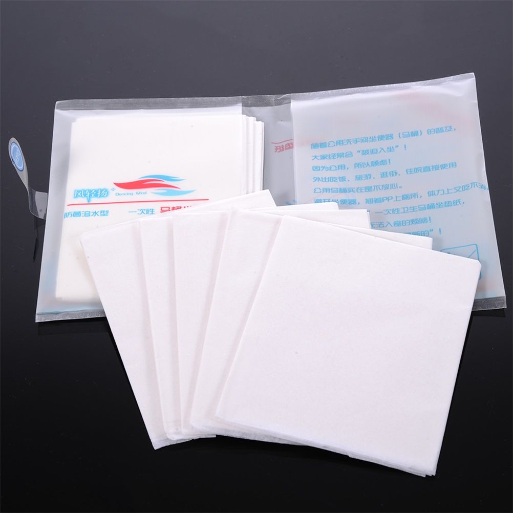 100PCS Portable Hygienic Toilet Cushions Disposable Toilet Seat Cover Mat Paper โ image 6