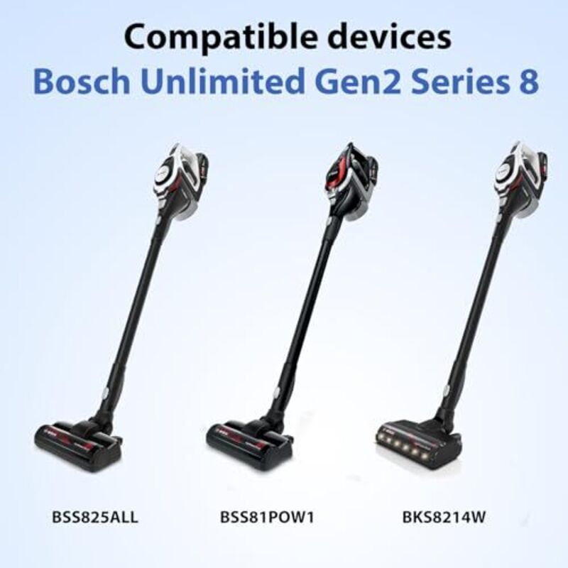 Bosch Unlimited Gen2 Series 8 Vacuum Cleaner Replacement Filter 2-Pack Compatible with BKS8214W BSS825ALL BSS81POW1 BBS8214PET Parts 12036642 12023349 — image 3