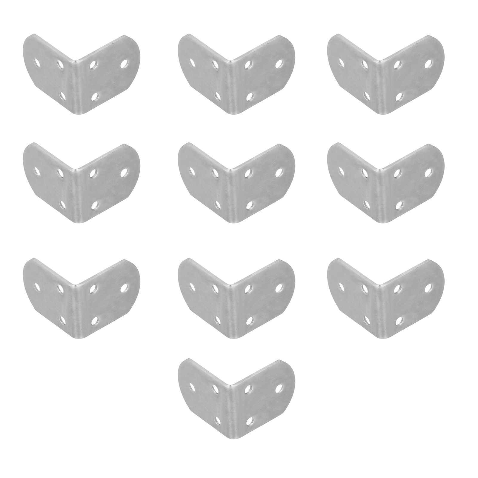 10Pcs Corner Brace Stainless Steel Thicken Right Angle Bracket Connector for Shelf FurnitureS — image 6