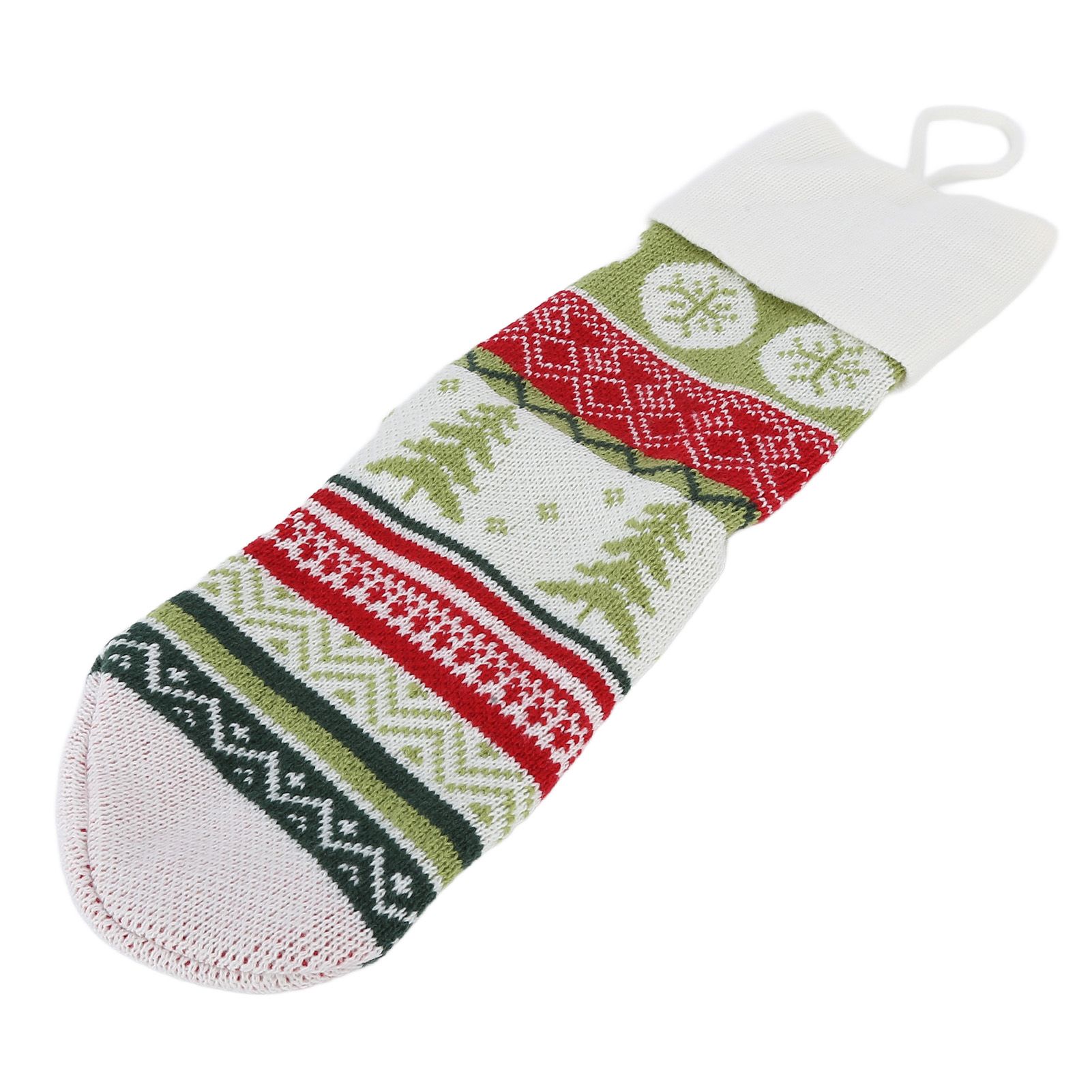 Christmas Decorations Children Sock Ornament Gift Bag Home Decoration for FestivalWhite Rope — image 2