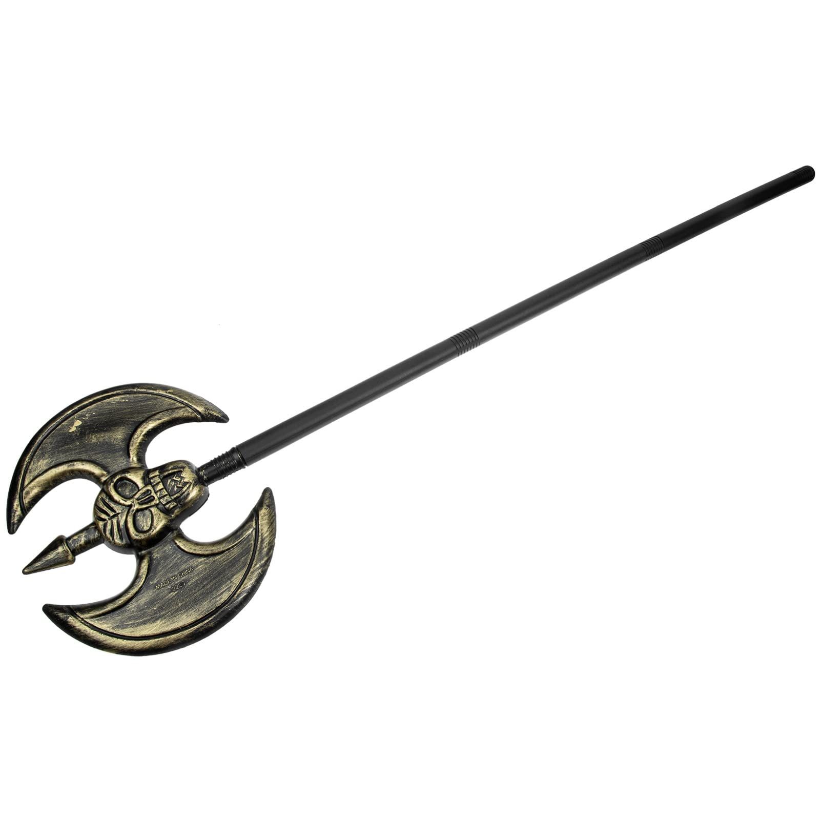 Halloween Viking Medieval Costume AxeSkull Design Axe Simulated Axe Grim Reaper Executioner Fake Blade Costume Battle Axe