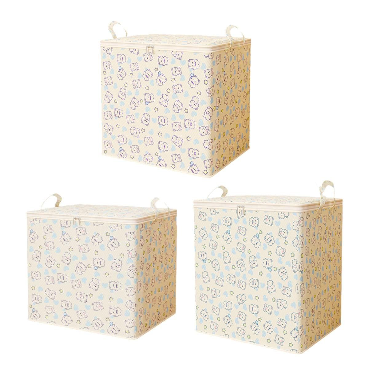 2pcs Large Capacity Clothes Quilt Storage Bags Foldable Zipper Moisture Proof - L โ image 3