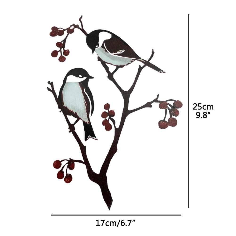 Metal Bird Ornaments Bird Silhouette Garden Art for Home Garden Yard Decoration — image 2