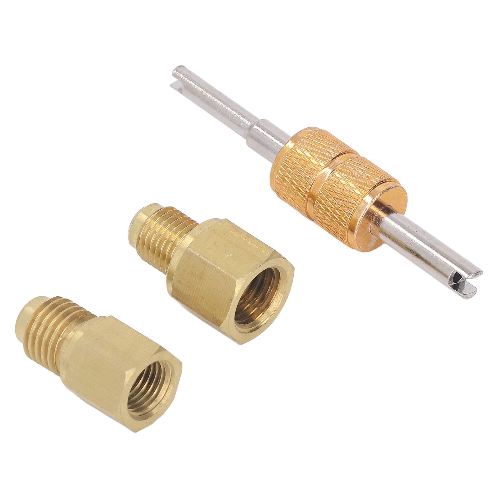 Copper Refrigerant Tank Adapter 1/2 ACME to 1/4 SAE to 1/2 ACME Refrigerant Tank Adapter Fittings โ image 5