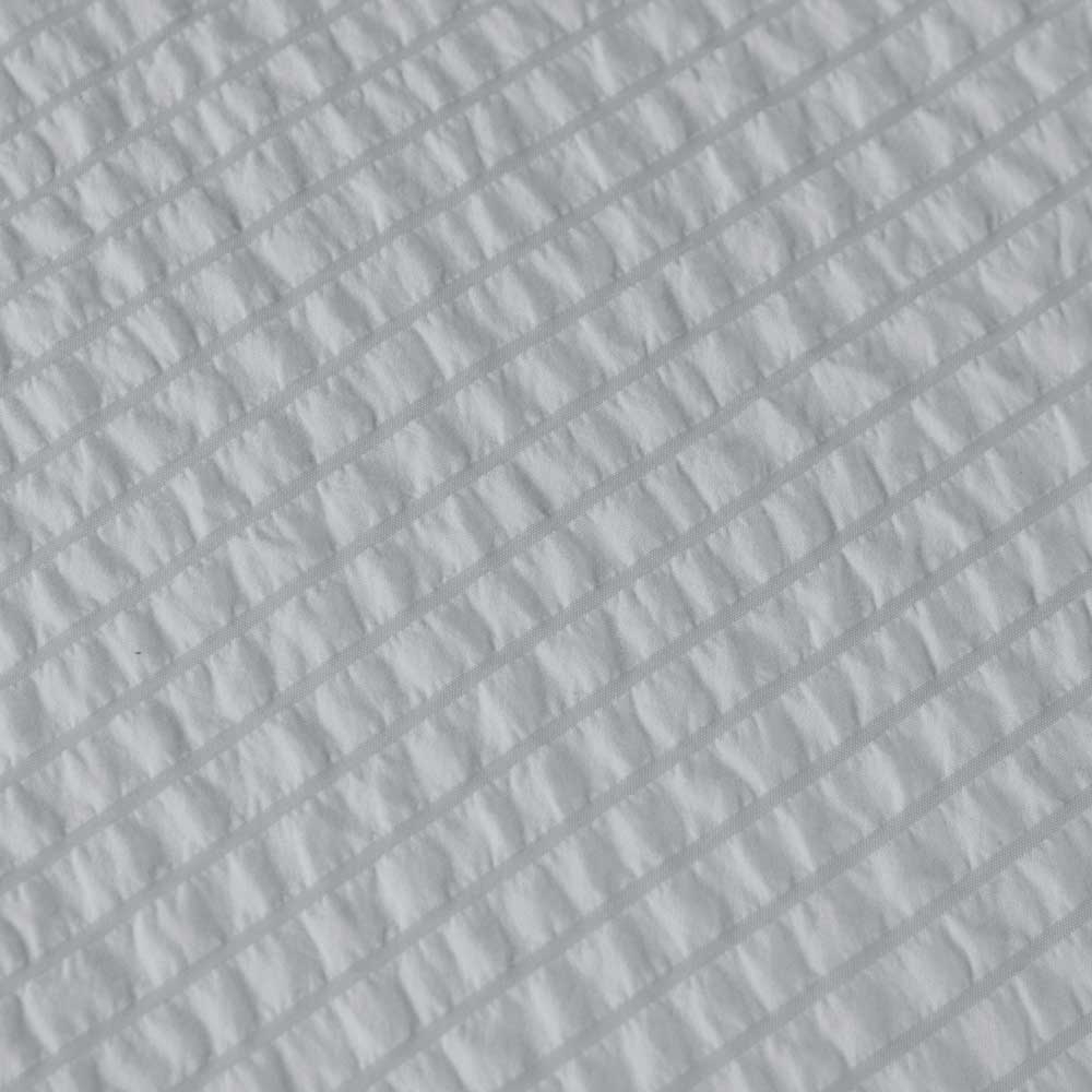 Ardor Ingrid Silver Seersucker Stripe Quilt Cover Set King — image 5