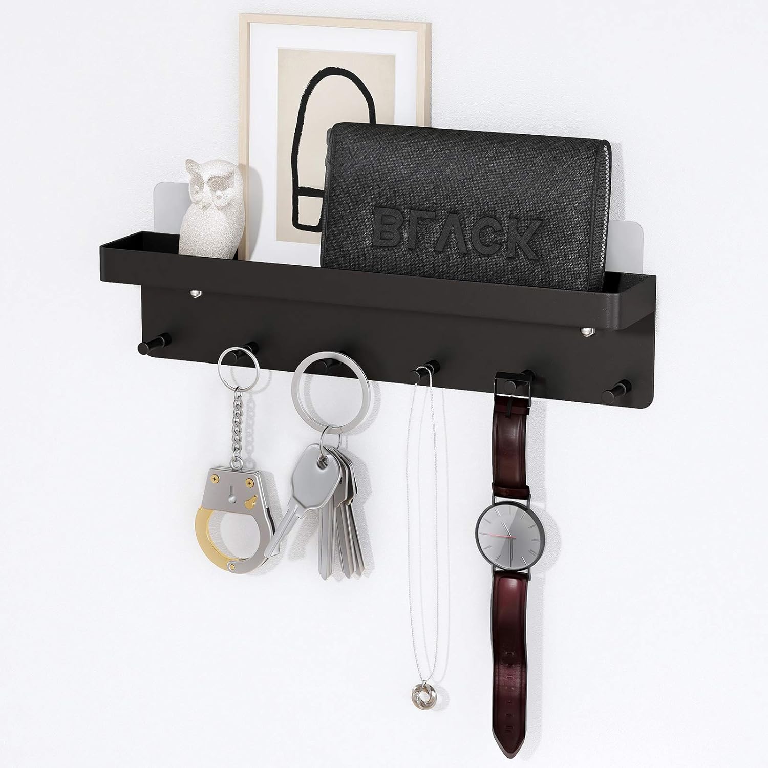 Self-adhesive Key Hooks Key Holder for Wall 6 Hooks Key — image 5