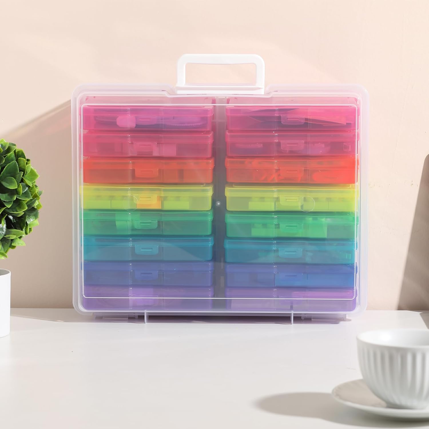 Photo Album Organizer 4 × 6 Inch Colourful Photo Storage Set — image 4