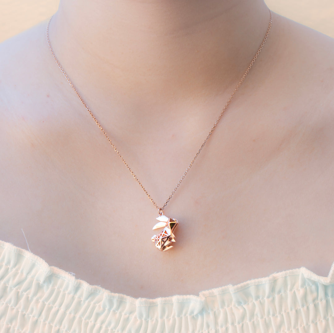 Gift Box - Rabbit Rose Gold Aroma Necklace + Purify Oil Blend โ image 3