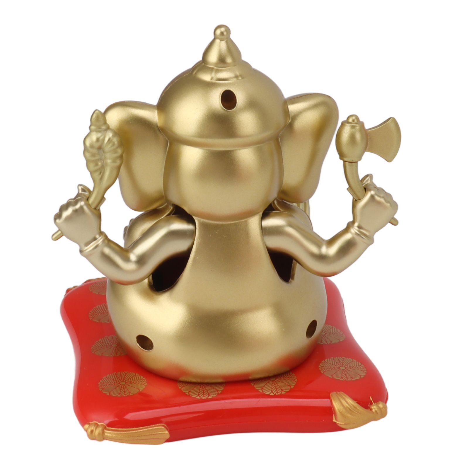 Ganesha Elephant God Statues Solar Powered Indian Ganesha Idol Figurine for Car Dashboard Home Decor Crafts Gold โ image 2