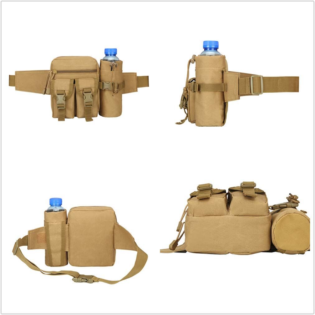 Tactical Waist Bag Military Fanny Pack,Waterproof Utility Belt with Water Bottle Holder,Suitable for Hiking&Mountaineeringaq — image 2