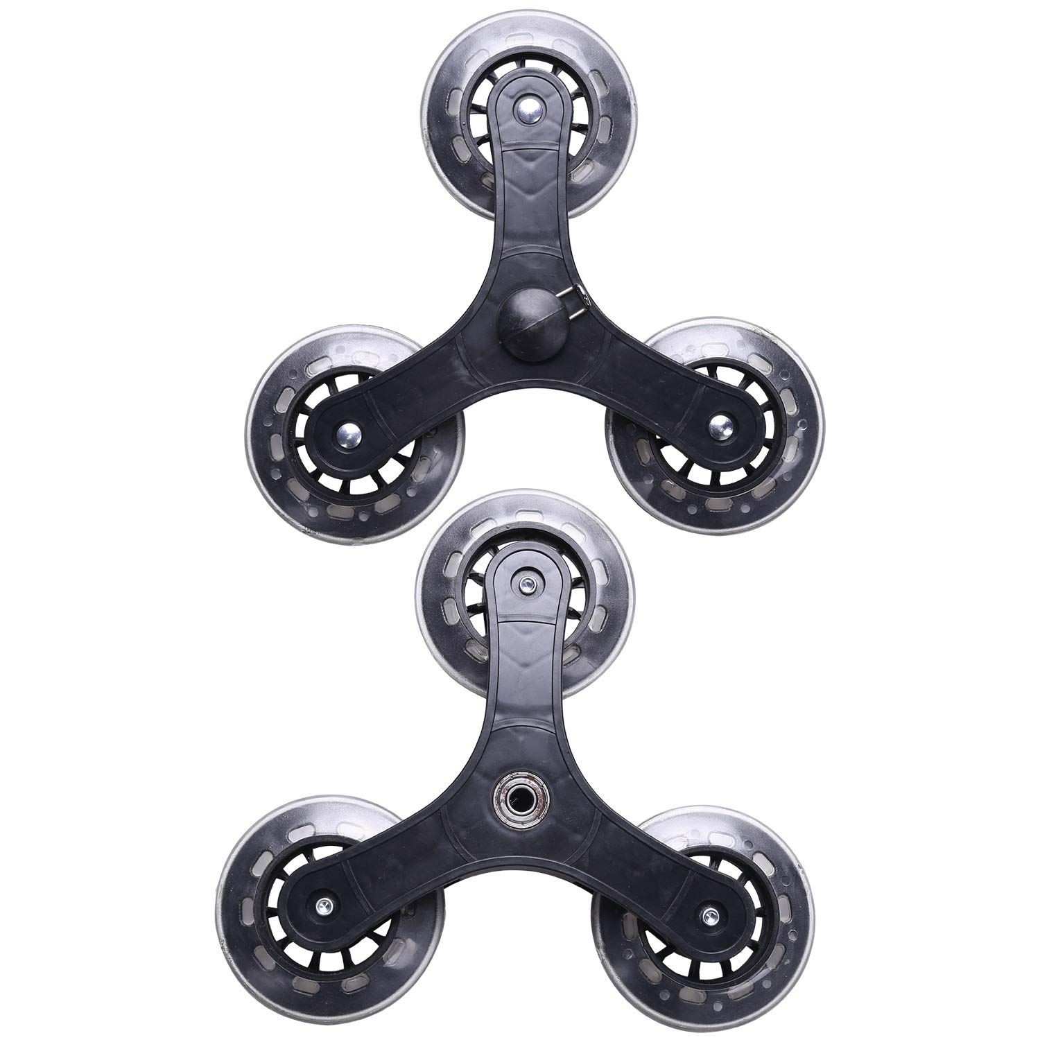 2pcs,Set Black Shopping Cart Trolley Caster Luggage Suitcase Roller Replacement Wheel Pulley Sliding Roller Wheel Accessories — image 3