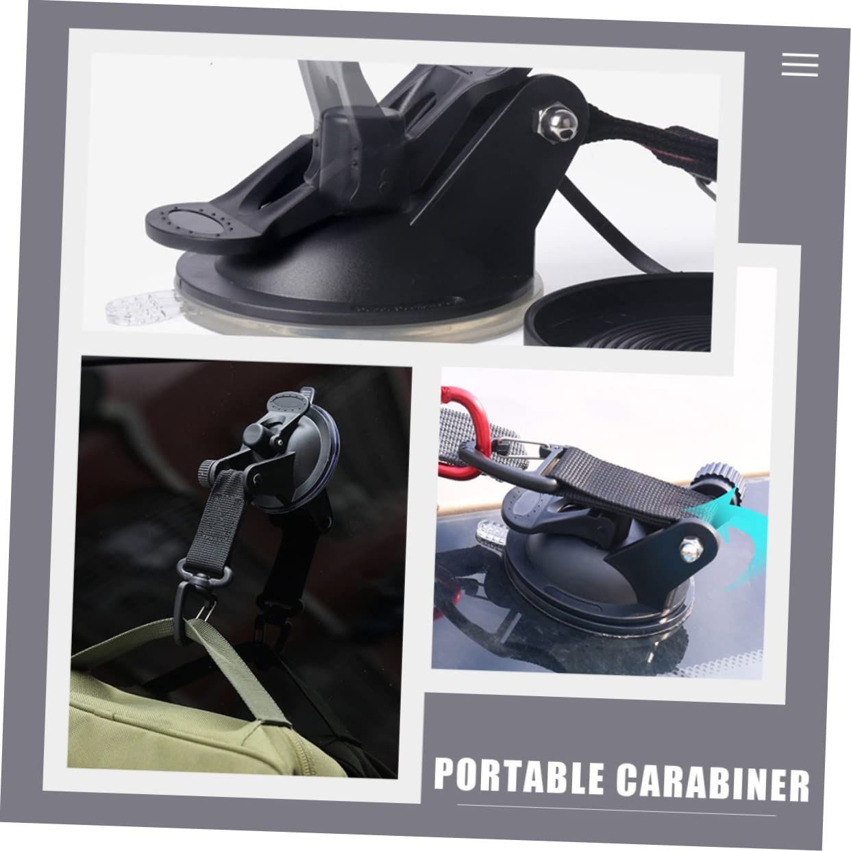 4pcs Car Tent Suction Cup Wall Clothes Rack Heavy Duty Garment Rack Multi Hanger Home Hanger Garment Rack Heavy Duty — image 3