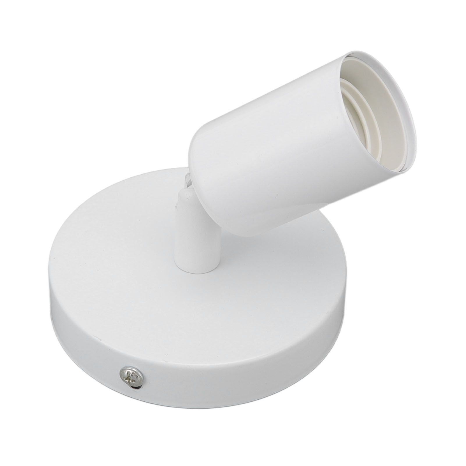 E26 E27 Wall Lamp Holder Modern Simple Wall Lamp Base for Bedroom Living Room Showcase 85โ265V White โ image 2