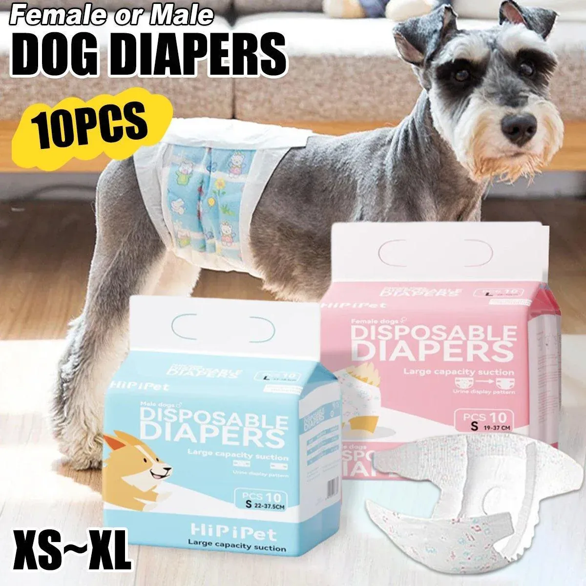 Dog Physiological Pants Pet Diaper Underwear for Hygiene and Incontinence Management - Male - XL โ image 2