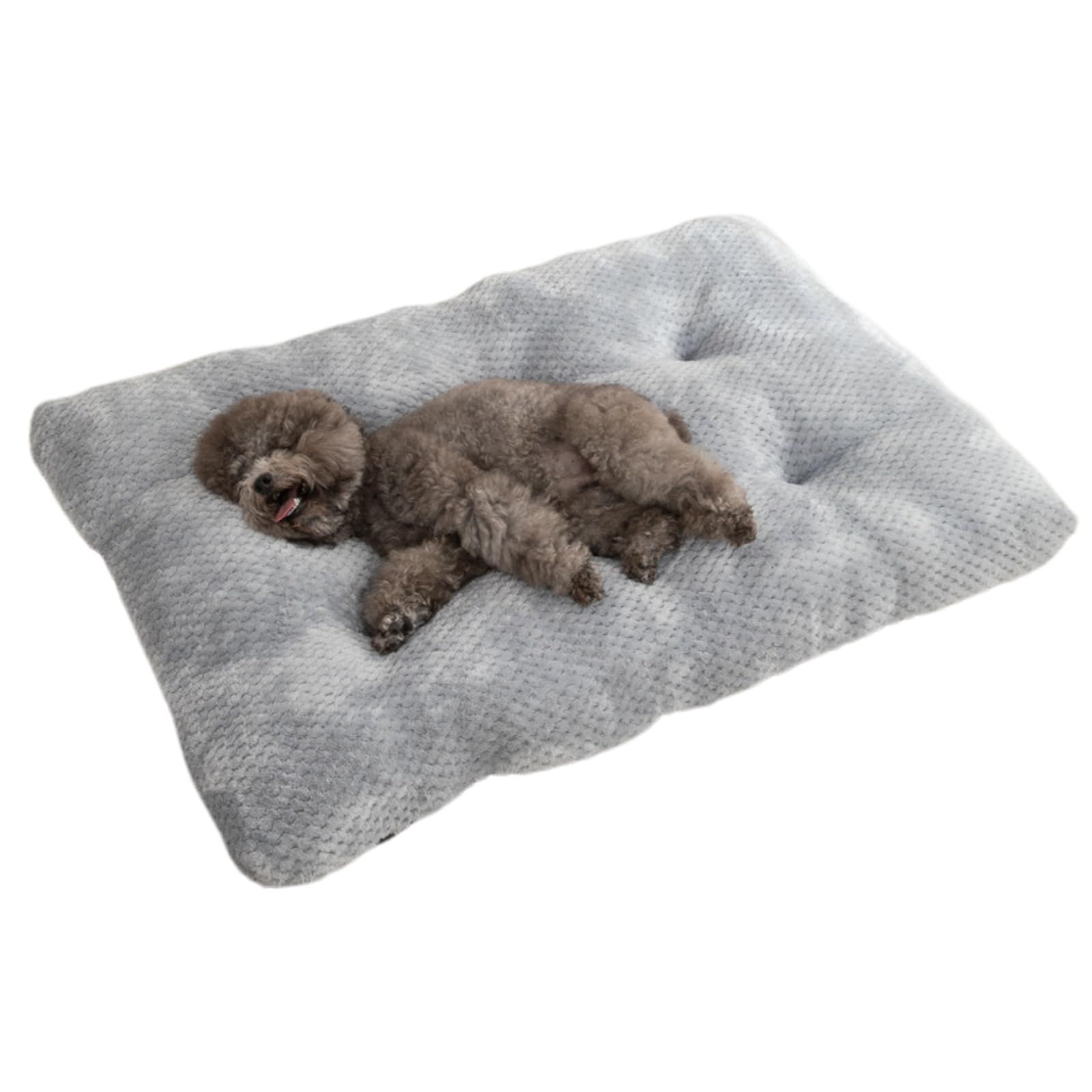 Deluxe Pet Beds, Super Plush Dog or Cat Beds Ideal for Dog Crates, Machine Wash & Dryer Friendly (Light Gray,55*40cm) — image 2