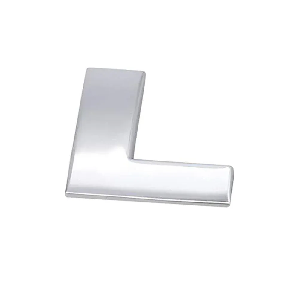 A-Z Alphabet Letters Car Sticker Self Adhesive Auto Badge Emblem 3D Chrome Good - L