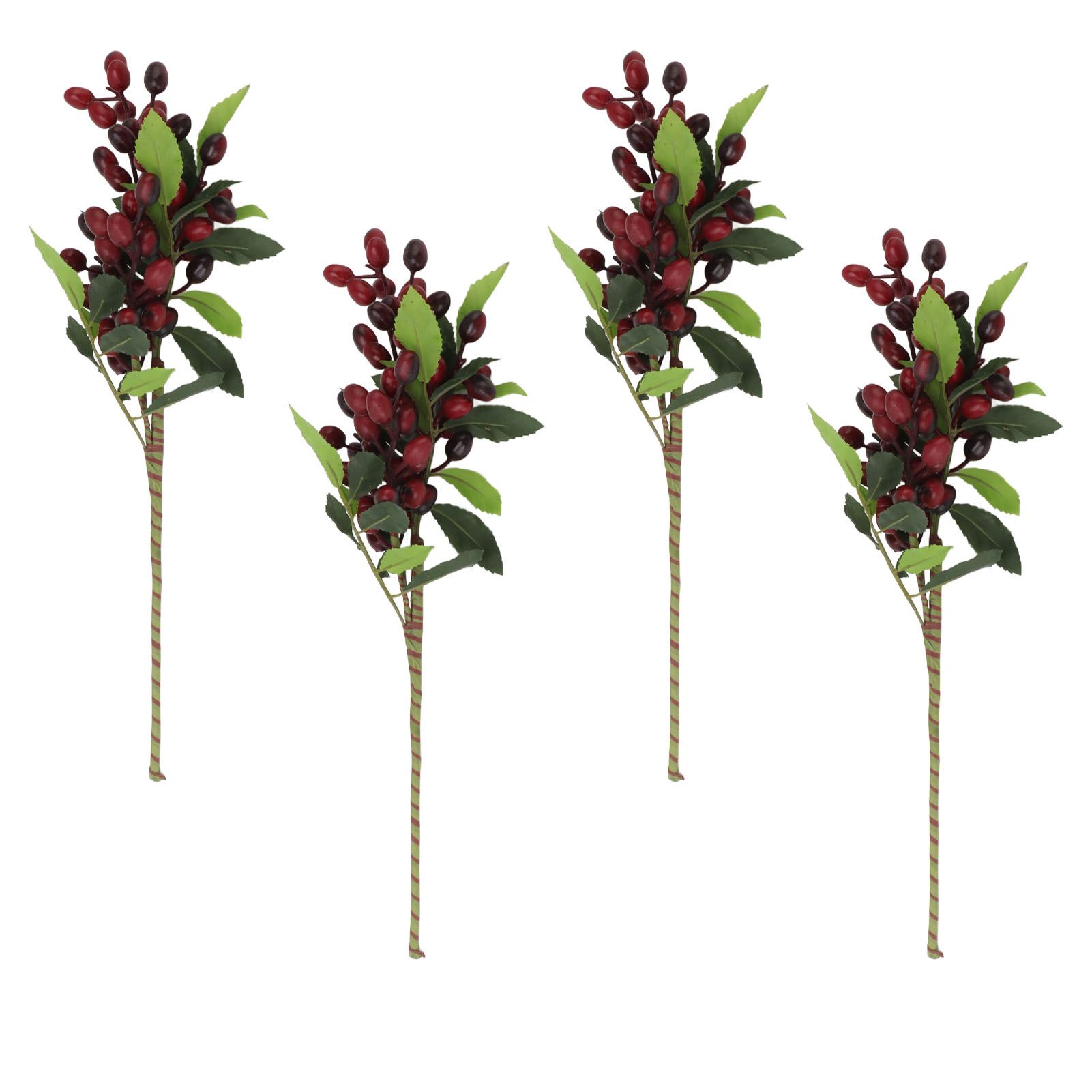 5PCS Artificial Berries Artificial Pip Berry Stems Decoration for Living Room Office Red โ image 2
