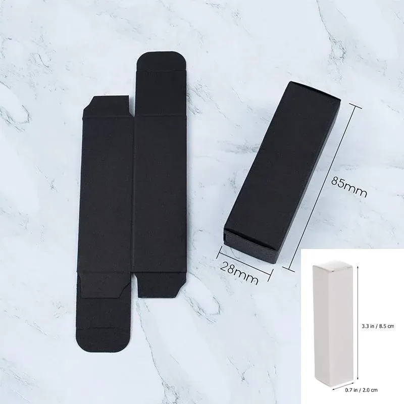100PCS Empty Lip Balm Tube Packaging Carton Box Lipstick DIY Paper Case 2.8-3.1 - Kraft-3.1x3.1x9cm — image 4
