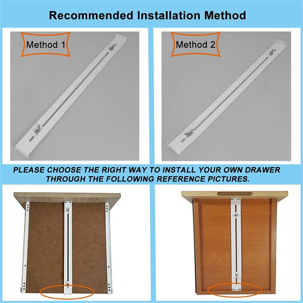 Drawer Repair Kit - Used to Reinforce and Repair Wooden/Chipboard Drawers Cabinet Reinforcement Heavy Duty Steel Hardware Furniture Accessories - Includes — image 4