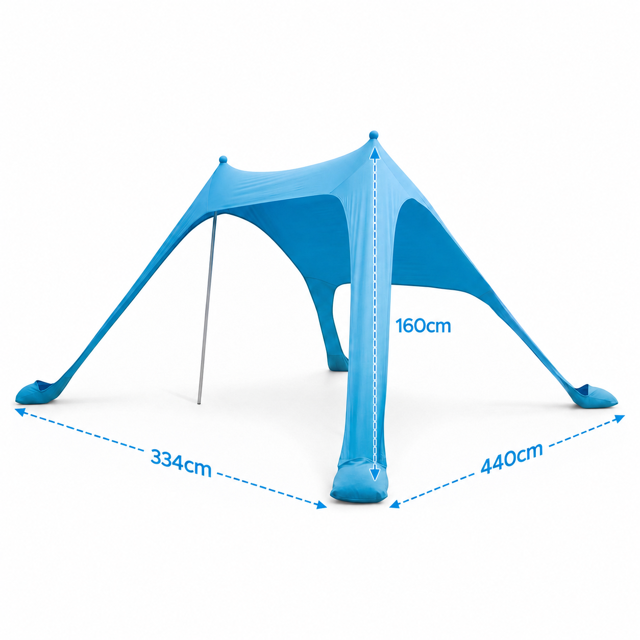 Weisshorn Camping Tent Beach Tent Canopy Sun Shelter Portable Blue โ image 2