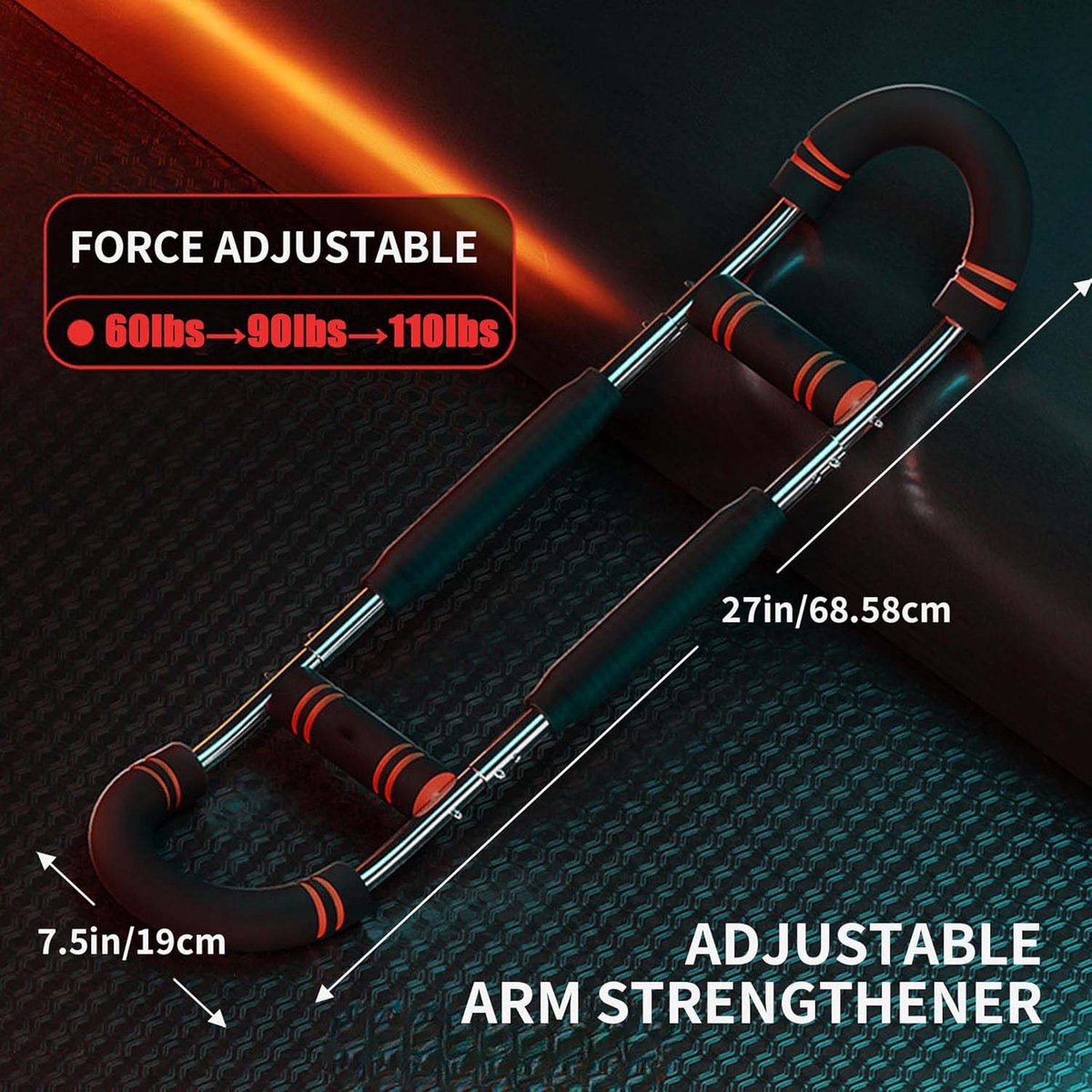 Arm Trainer - U-Shaped Twister - Adjustable Chest Enlarger with 3 Resistance Levels - Detachable Fitness Chest Enlarger - Portable Arm, Chest, and Shoulder — image 2