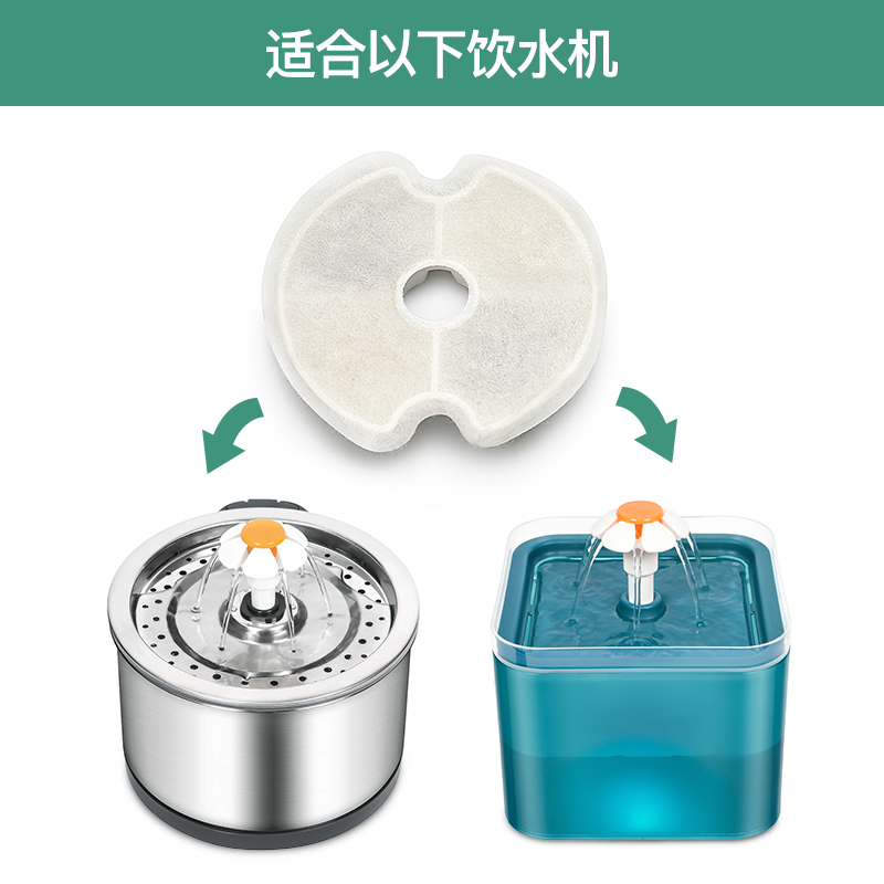 YES4PETS 24x Pet Dog Cat Fountain Filter Replacement Activated Carbon Ion Exchange Triple Filtration System Automatic — image 5