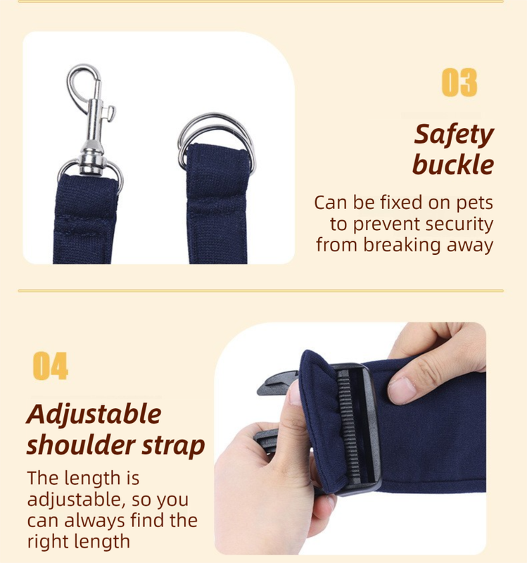 Pink Lightweight Breathable Pet Crossbody Bag with Adjustable Padded Strap & Reversible Double-Sided Design โ image 4