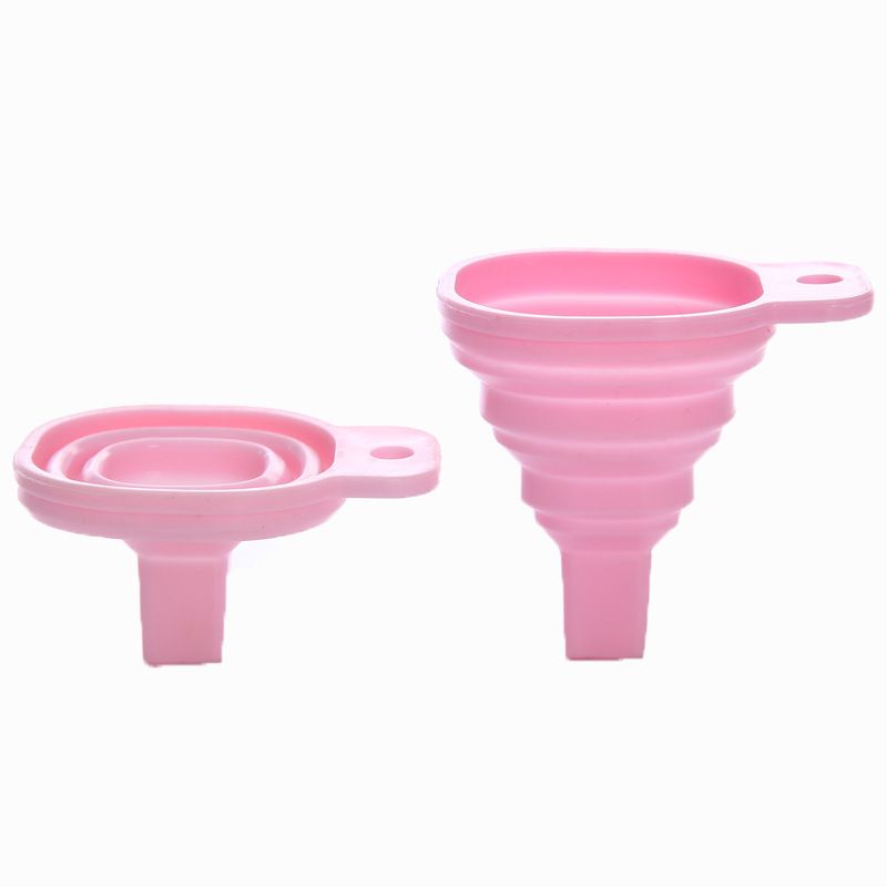 2-Pack Foldable Set Flexible Durable Easy-to-use Liquid Dispensing Funnels Kitchen Household Supplies Wide Mouth — image 2