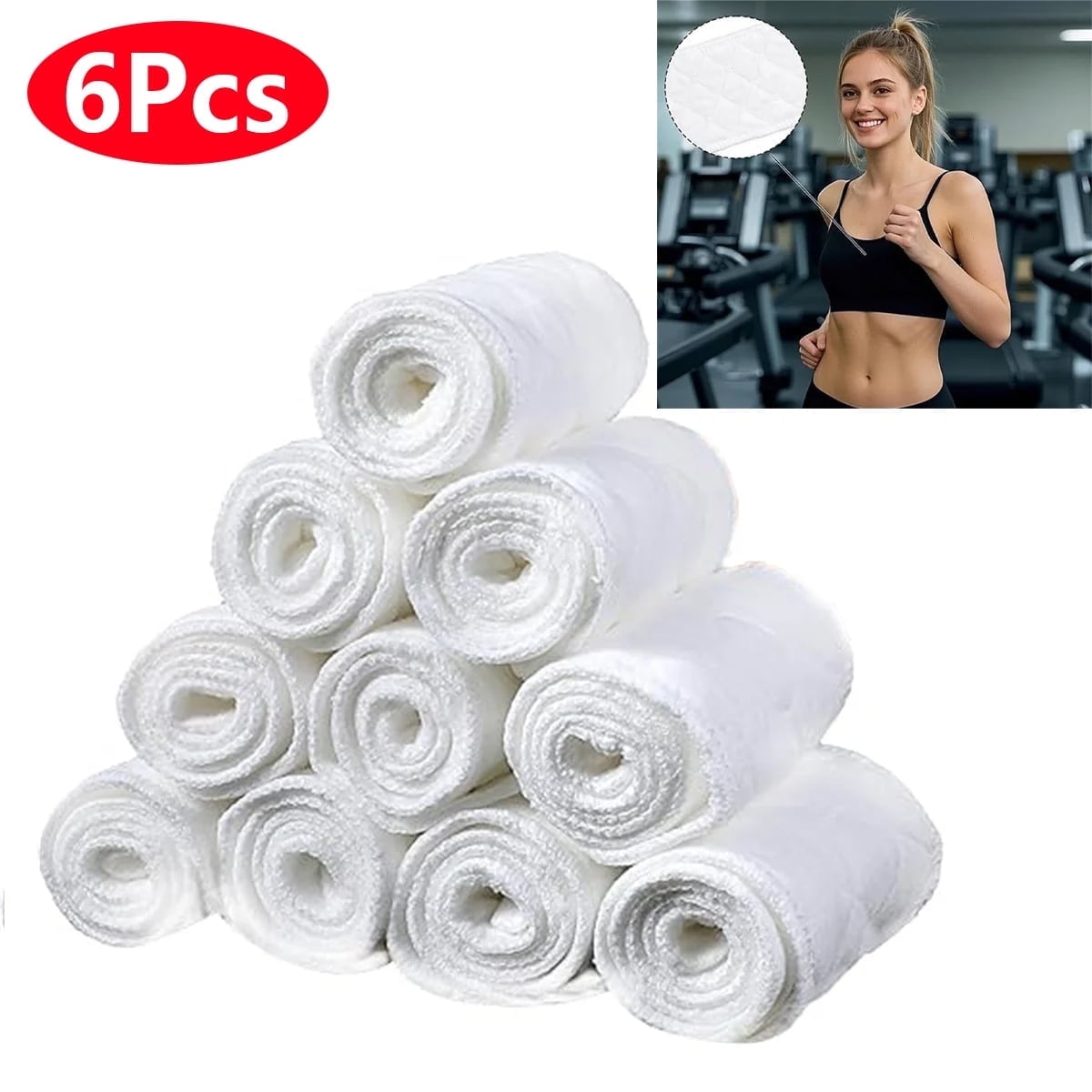 20 Pcs 3-Layer Bra Liners to Absorb Sweat,Cotton Bra Liners,Rectangle Under Bra Pads,Under Breasts Under Bra Sweat Liners,Washable Cotton Breast Pads for Women — image 3