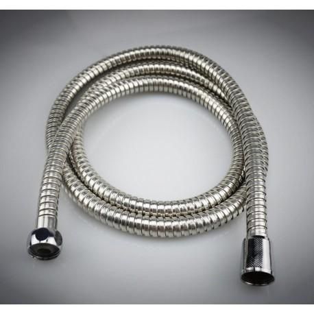 3 m Stainless Steel Shower Hose, Flexible Bathroom Hose with 300 x 2 cm Overall Size, Hot and Cold Water Use, Chrome Finish — image 2